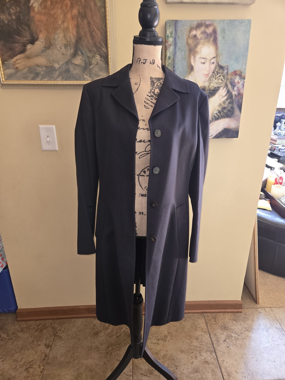 Brooks Brothers Navy Trench Coat